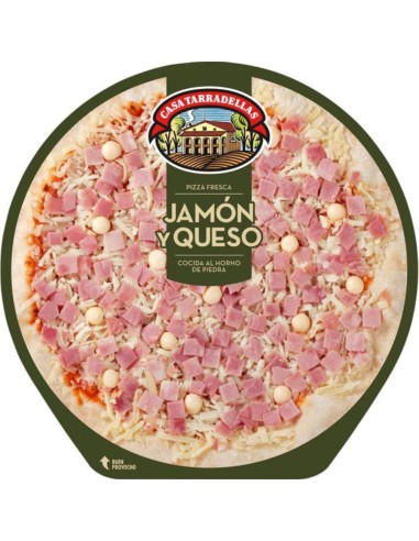 PIZZA TARRADELLAS JAMON Y QUESO 405 GRS.