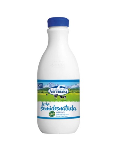 LECHE ASTURIANA BTLLA. 1`5 SEMIDESNATADA