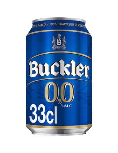 CERVEZA BUCKLER 0% BOTE 330 ML