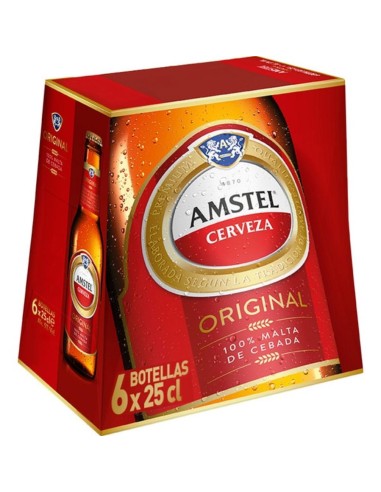 CERVEZA AMSTEL PK-6  250 ML