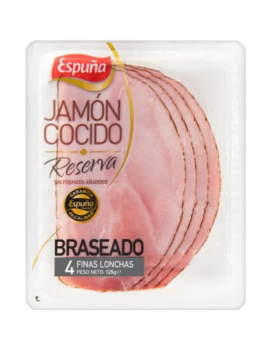 JAMON COCIDO RESERVA BRASEADO ESPUÑA 125G