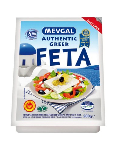 QUESO FETA VACCUM MEVGAL 200GR