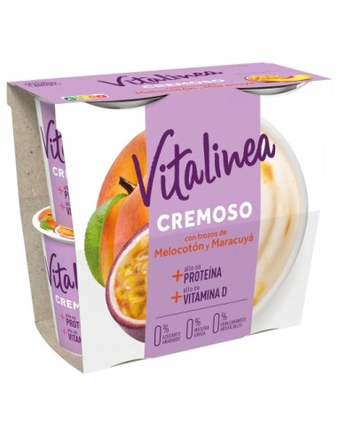 VITALINEA CREMOSO CON MELOC Y FR PASION 115 GR X4