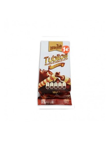 TUBITOS RELLENOS CHOCOLATE MELS 160GRS