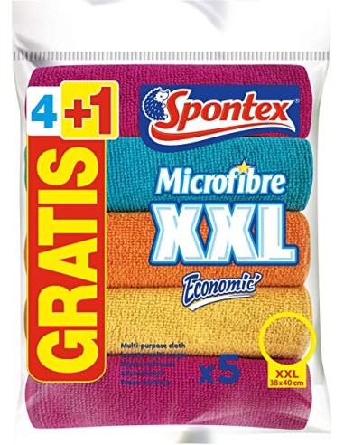 BAYETA SPONTEX MICROFIBRA XXL PK-4 +1