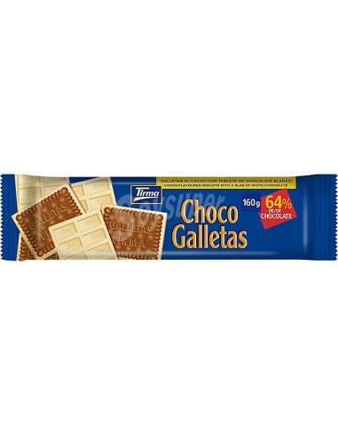 CHOCO GALLETAS BLANCO 160GR TIRMA