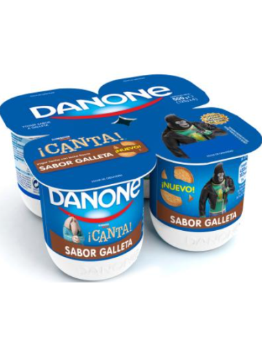 YOGUR DANONE GALLETA X4